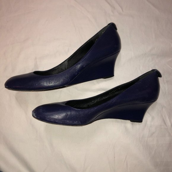 Gucci Purple Wedge Heels - Picture 1 of 8